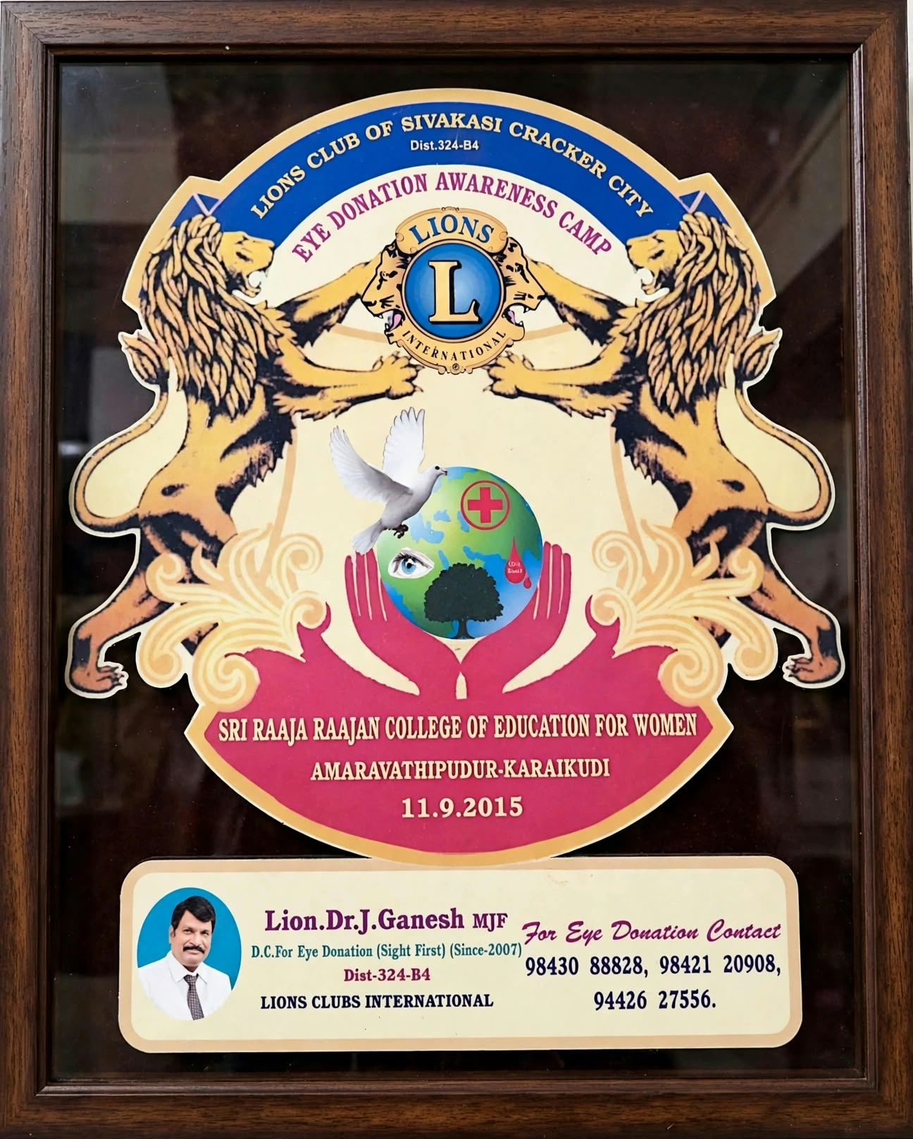 Eye Donation Awareness Camp — Lions Club 2015